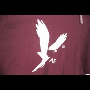 Men’s Maroon American Eagle Tee